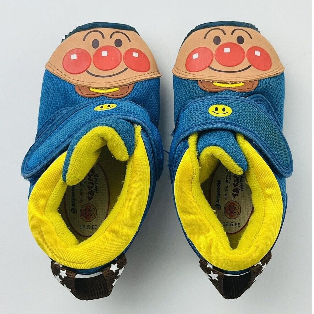 Toddler Anpanman Soreike Shoes Sz 12.5 EE MoonStar Extremely RARE HTF K-Pop BTS